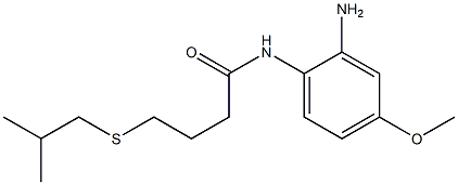 N-(2-amino-4-methoxyphenyl)-4-[(2-methylpropyl)sulfanyl]butanamide