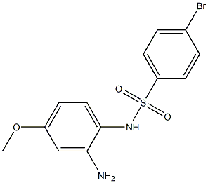 N-(2-amino-4-methoxyphenyl)-4-bromobenzene-1-sulfonamide 化学構造式