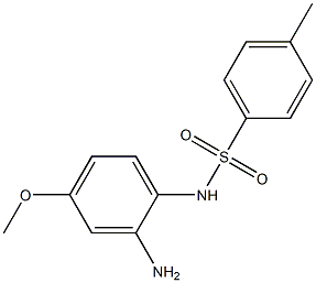N-(2-amino-4-methoxyphenyl)-4-methylbenzenesulfonamide 化学構造式