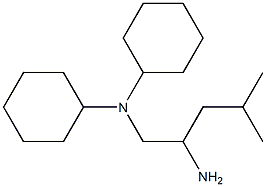 N-(2-amino-4-methylpentyl)-N-cyclohexylcyclohexanamine 结构式