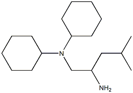 N-(2-amino-4-methylpentyl)-N-cyclohexylcyclohexanamine,,结构式