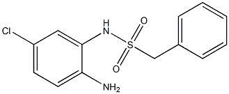 N-(2-amino-5-chlorophenyl)-1-phenylmethanesulfonamide,,结构式