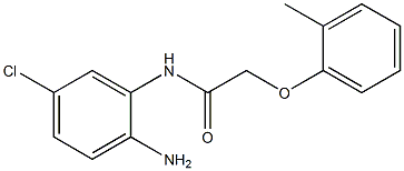 N-(2-amino-5-chlorophenyl)-2-(2-methylphenoxy)acetamide 结构式