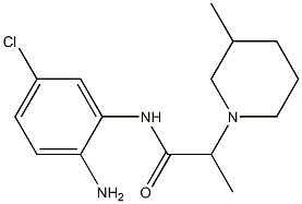 N-(2-amino-5-chlorophenyl)-2-(3-methylpiperidin-1-yl)propanamide,,结构式
