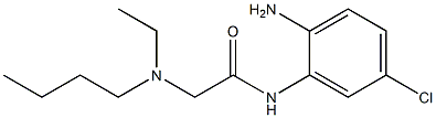 N-(2-amino-5-chlorophenyl)-2-[butyl(ethyl)amino]acetamide 化学構造式