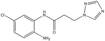 N-(2-amino-5-chlorophenyl)-3-(1H-1,2,4-triazol-1-yl)propanamide Structure
