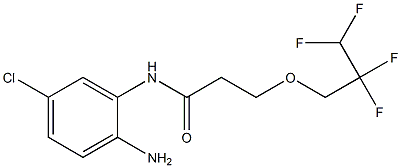 N-(2-amino-5-chlorophenyl)-3-(2,2,3,3-tetrafluoropropoxy)propanamide 结构式