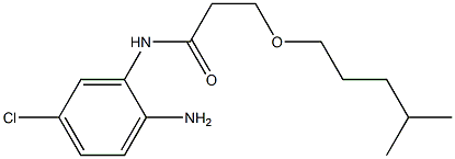 N-(2-amino-5-chlorophenyl)-3-[(4-methylpentyl)oxy]propanamide Struktur
