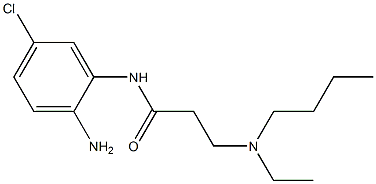 N-(2-amino-5-chlorophenyl)-3-[butyl(ethyl)amino]propanamide Structure