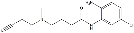 N-(2-amino-5-chlorophenyl)-4-[(2-cyanoethyl)(methyl)amino]butanamide Structure