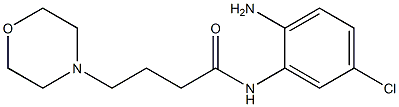 N-(2-amino-5-chlorophenyl)-4-morpholin-4-ylbutanamide 化学構造式