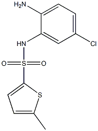 N-(2-amino-5-chlorophenyl)-5-methylthiophene-2-sulfonamide 结构式