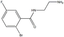 N-(2-aminoethyl)-2-bromo-5-fluorobenzamide 结构式