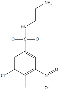 N-(2-aminoethyl)-3-chloro-4-methyl-5-nitrobenzene-1-sulfonamide Struktur