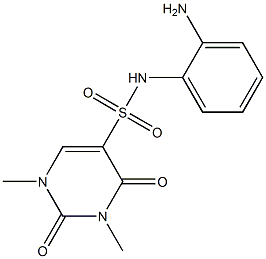 N-(2-aminophenyl)-1,3-dimethyl-2,4-dioxo-1,2,3,4-tetrahydropyrimidine-5-sulfonamide Structure