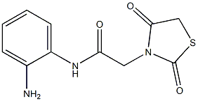N-(2-aminophenyl)-2-(2,4-dioxo-1,3-thiazolidin-3-yl)acetamide Structure