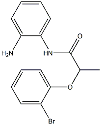 N-(2-aminophenyl)-2-(2-bromophenoxy)propanamide 结构式