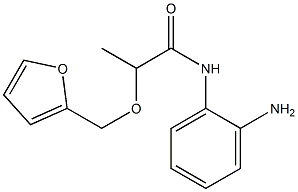 N-(2-aminophenyl)-2-(2-furylmethoxy)propanamide Struktur