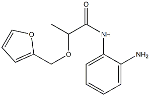 N-(2-aminophenyl)-2-(2-furylmethoxy)propanamide 结构式