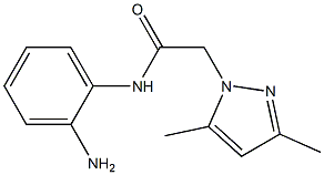 N-(2-aminophenyl)-2-(3,5-dimethyl-1H-pyrazol-1-yl)acetamide,,结构式