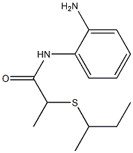 N-(2-aminophenyl)-2-(butan-2-ylsulfanyl)propanamide Structure