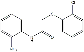 N-(2-aminophenyl)-2-[(2-chlorophenyl)sulfanyl]acetamide Structure