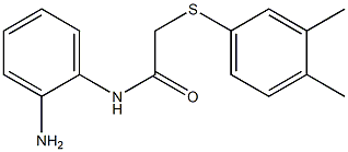 N-(2-aminophenyl)-2-[(3,4-dimethylphenyl)sulfanyl]acetamide Struktur