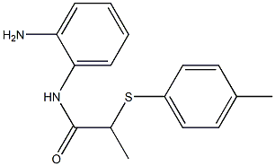 N-(2-aminophenyl)-2-[(4-methylphenyl)sulfanyl]propanamide Structure