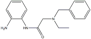 N-(2-aminophenyl)-2-[benzyl(ethyl)amino]acetamide,,结构式