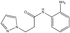 N-(2-aminophenyl)-3-(1H-pyrazol-1-yl)propanamide 化学構造式