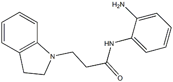N-(2-aminophenyl)-3-(2,3-dihydro-1H-indol-1-yl)propanamide Struktur