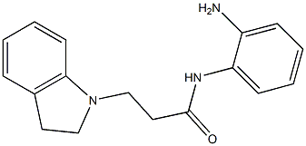 N-(2-aminophenyl)-3-(2,3-dihydro-1H-indol-1-yl)propanamide,,结构式