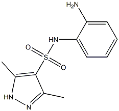 N-(2-aminophenyl)-3,5-dimethyl-1H-pyrazole-4-sulfonamide Struktur
