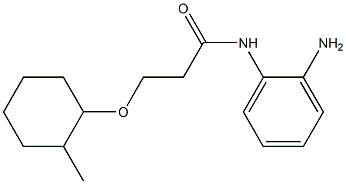 N-(2-aminophenyl)-3-[(2-methylcyclohexyl)oxy]propanamide