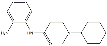 N-(2-aminophenyl)-3-[cyclohexyl(methyl)amino]propanamide 结构式