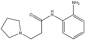 N-(2-aminophenyl)-3-pyrrolidin-1-ylpropanamide 化学構造式