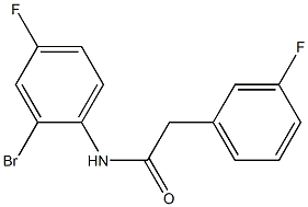 N-(2-bromo-4-fluorophenyl)-2-(3-fluorophenyl)acetamide Structure