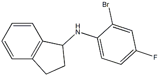 N-(2-bromo-4-fluorophenyl)-2,3-dihydro-1H-inden-1-amine