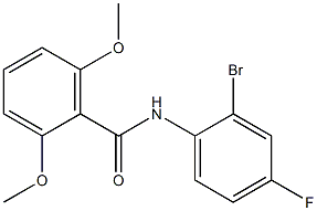 N-(2-bromo-4-fluorophenyl)-2,6-dimethoxybenzamide Structure