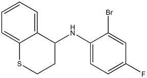 N-(2-bromo-4-fluorophenyl)-3,4-dihydro-2H-1-benzothiopyran-4-amine Structure