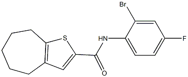 N-(2-bromo-4-fluorophenyl)-4H,5H,6H,7H,8H-cyclohepta[b]thiophene-2-carboxamide