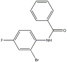 N-(2-bromo-4-fluorophenyl)benzamide 化学構造式