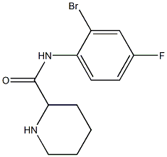 N-(2-bromo-4-fluorophenyl)piperidine-2-carboxamide Structure