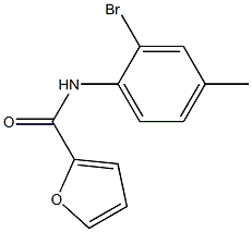 N-(2-bromo-4-methylphenyl)-2-furamide 化学構造式