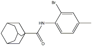 N-(2-bromo-4-methylphenyl)adamantane-1-carboxamide Struktur