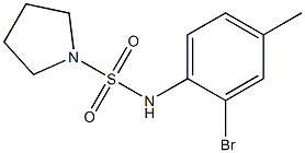 N-(2-bromo-4-methylphenyl)pyrrolidine-1-sulfonamide