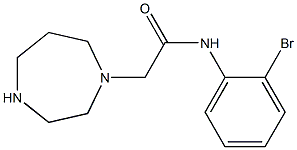 N-(2-bromophenyl)-2-(1,4-diazepan-1-yl)acetamide 结构式