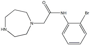 N-(2-bromophenyl)-2-(1,4-diazepan-1-yl)acetamide 化学構造式