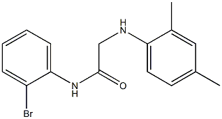 N-(2-bromophenyl)-2-[(2,4-dimethylphenyl)amino]acetamide Structure