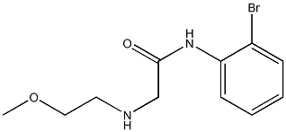  N-(2-bromophenyl)-2-[(2-methoxyethyl)amino]acetamide